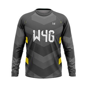 T-shirts de sport légers pour hommes, col rond, respirants, séchage rapide, compression, entraînement, jersey décontracté imprimé, coupe ajustée - Product Image 2