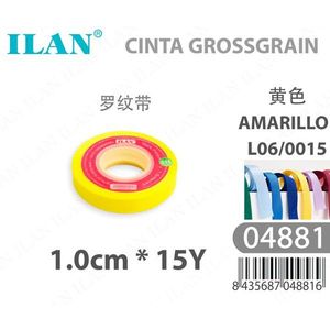 Nastro Grosgrain Ilan 1.0Cm 15Y Giallo Per Lavori Artigianali - Product Image 3