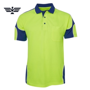 Custom Workwear <b>Polo</b> Shirt <b>Orange</b> & Black Industrial Safety <b>Polo</b> Breathable Uniform with Chest Pocket OEM Manufacturer - Product Image 5