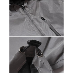 เสื้อแจ็คเก็ตกันลมสะท้อนแสงสำหรับผู้ชาย สำหรับงานฤดูหนาวและกีฬา กันน้ำ ทรงยาว ลายตัวอักษร เหมาะสำหรับการเดินป่ากลางแจ้ง - Product Image 6