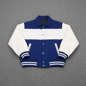 <b>Men's</b> Varsity <b>Jacket</b> Custom College Letterman <b>Jacket</b> Wool Blend Leather Sleeve <b>Baseball</b> <b>Jacket</b> OEM ODM Bulk Wholesale Supplier - Product Image 6