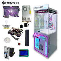 Cosmic RABBIT 3 Máquina de grúa de garras para muñecos de peluche de entretenimiento, con control por botón y joystick, 110/220V, para centro de juegos, atrapador de juguetes con monedas