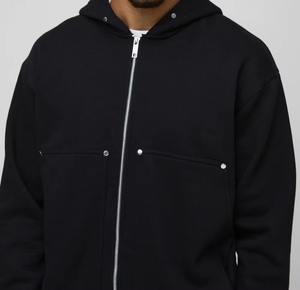 เสื้อแจ็คเก็ตมีฮู้ดผู้ชายแฟชั่นผ้าฝ้ายคุณภาพสูงทรงหลวมสำหรับฤดูใบไม้ร่วงฤดูหนาวสวมใส่สบายๆ กลางแจ้ง - Product Image 1