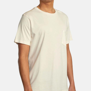 T-shirt décontracté en coton 100 % pour homme, tricoté, avec impression de logo personnalisé, manches courtes, grandes tailles, motif uni, respirant, séchage rapide, vente en gros - Product Image 5