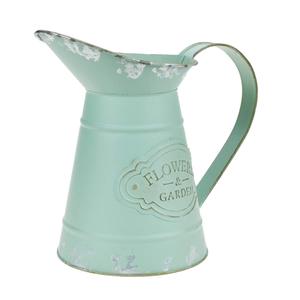 <b>Galvanized</b> Vintage Metal Flower Vase, Rustic Country Hanging & Floor Flower <b>Bucket</b> Planter for Home Garden Decor - Product Image 6