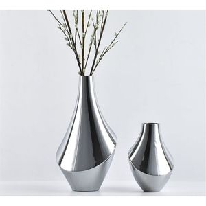 Vase à fleurs en métal doré de luxe, grand centre de table pour mariage, décoration florale artificielle pour événements et fêtes - Product Image 4