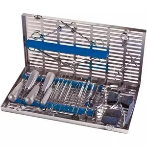 Kit de Cirugía de Implantes Dentales de 33 Piezas, Juego de Instrumentos Quirúrgicos Manuales de Acero Inoxidable, CE ISO13485 Clase I, Fabricado por ZUOL. - Product Image 3