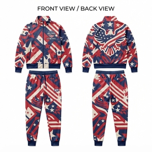 <b>Women</b> Streetwear Reversible Tracksuit 320 GSM Cotton <b>Fleece</b> for Zip up Hoodie <b>Joggers</b> Chenille Embroidery Custom Logo Wear - Product Image 6
