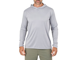 เสื้อฮู้ดกันแดดแห้งเร็วทรงเข้ารูปแขนยาวสำหรับตกปลา UPF 50 เสื้อยืดแห้งเร็วสำหรับกิจกรรมกลางแจ้ง - Product Image 1