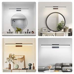 Lumière de salle de bain moderne élégante noire à LED de 32 pouces, applique murale pour miroir, salle de maquillage ou zone d'évier - Product Image 5