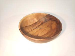 Juego de Tazones para Servir de Madera Natural Hechos a Mano de Alta Calidad, Tazones para Ensalada de Nogal Tallados y Personalizados para el Hogar, para Comida India - Product Image 2
