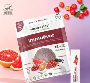 Elma Immuever Functional Food Blend Instant Powder 15 Sachets 75g Low Sugar Immune Support with Pureway <b>C</b> and Berries - Product Image 1