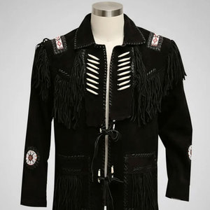 Latest Style Casual Winter Streetwear <b>Men's</b> Premium Vintage <b>Suede</b> Leather <b>Jacket</b> Front Windproof Breathable Hot Selling Cheap - Product Image 4