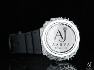 Reloj de Pulsera Mecánico de Lujo con Diamantes y Piedras Preciosas, Esfera Plateada, Cristal Analógico, Correa de 20 mm, Reloj de Vestir - Product Image 5
