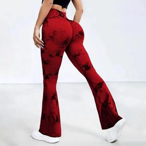 Vêtements de sport personnalisés avec logo, leggings de yoga ajustés, taille en forme de O, leggings de sport imprimés camouflage avec poches latérales pour femmes - Product Image 6