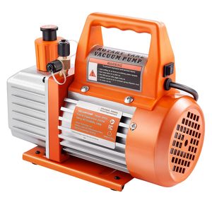 Pompa per vuoto rotativa a palette monostadio da 1/4 HP 3.5 CFM per sistemi HVAC R134a R22 R410a con serbatoio olio 1720 P - Product Image 6