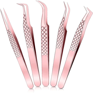 Pinzas para Pestañas de Papel Recubierto Personalizadas, Pinzas de Acero de Alta Calidad para Manicura, Pinzas de Belleza para Arte de Pestañas con Logotipo - Product Image 4