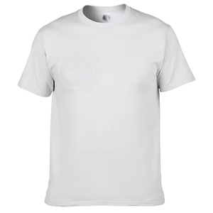 เสื้อยืดผู้ชายผ้าฝ้าย 100% ทรงลำลอง น้ำหนัก 220 กรัม แขนสั้น ผ้าไม่ทอ  โลโก้ด้านหน้าปรับแต่งได้ - Product Image 2