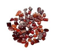 Lote de gemas sueltas de granate Hessonita natural de formas mixtas, talladas, de 6-16 mm, para la fabricación de joyas.