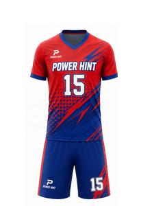 Conjunto de Uniforme de Fútbol Sublimado de Último Diseño, Camiseta y Pantalones Cortos de Entrenamiento, Ropa Deportiva de Secado Rápido para Adultos - Product Image 4