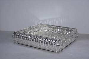 Ensemble de plateaux en argent pour offrir des plateaux décoratifs pour les festivals ensemble de plateaux pooja - Product Image 2