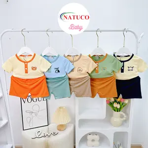 Bestselling Short Sleeve Summer Clothes Made Of Cool Cotton Fabric With Embroider Design For Boys And Girls From 6-27Kg.