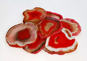 Venta al por mayor JINUO: Láminas de cristal sin costuras de ágata roja con temática de ángel, de alta calidad y curación natural, para arte coleccionable. - Product Image 3