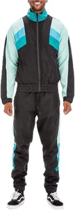 Wholesale Unisex Breathable Nylon Polyester Reflective Windbreaker Heavyweight Hooded Winter Tracksuit <b>Set</b> Streetwear Outdoor - Product Image 2