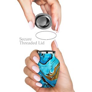 Antique Aluminum <b>Keepsake</b> Funeral Cremation Urn <b>Memorial</b> Ash Container Featuring Decorative Finish And Secure Top Design - Product Image 2