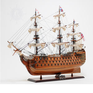Vitrina de Exhibición de Mesa HMS Victory, Modelo Náutico de Madera Pintada, Duradera, con Calidad de Museo, para Hogar, Oficina o Sala de Estar - Product Image 3