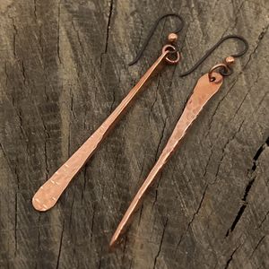 Collection de bijoux en cuivre et laiton écologiques, fabriqués à la main, de qualité supérieure, design exclusif, modèle 2, tendance, pour les fêtes - Product Image 4