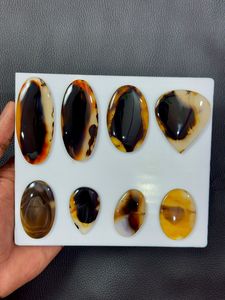 Perles de pierre naturelle d'agate du Montana de qualité export pour la fabrication de colliers, bracelets et bijoux artisanaux, disponibles en grande quantité - Product Image 3