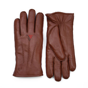 Gants d'hiver chauds pour la conduite avec poignets en fourrure, gants en cuir sans chrome doublés de fourrure pour hommes - Product Image 1