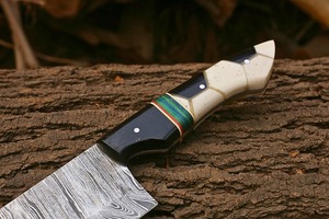 Cuchillo de chef Black Smith 1987 de acero de Damasco, mango de resina de 13 pulgadas - Product Image 4