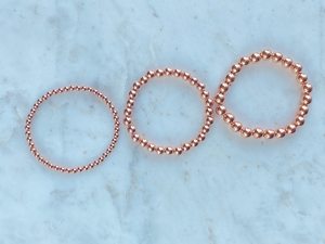 <b>Copper</b> Bead Bracelet Stackable Bracelet Layered Jewelry Stretch Bracelet Handmade Jewelry <b>Copper</b> Ball Beads Elegant Fashion - Product Image 5