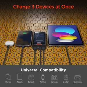 ClearCharge XL 20000mAh Power Bank Trasparente PD ad Alta Capacità, Caricabatterie da Viaggio e Stazione di Ricarica Portatile - Product Image 2