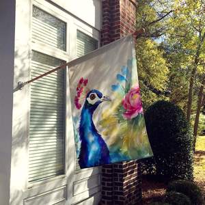 Grand poteau multicolore pour porche drapeau décoratif de maison de paon bannière d'art tenture murale en polyester de différentes tailles - Product Image 2