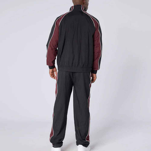 Ensemble survêtement coupe-vent et jogging surdimensionné pour homme, en nylon et polyester, deux pièces, fermeture éclair, vêtements de sport décontractés - Product Image 5