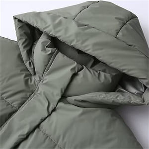 เสื้อแจ็คเก็ตพัฟเฟอร์แขนยาวแฟชั่นใหม่สำหรับผู้หญิง ฤดูใบไม้ร่วงต้นปี 2026  บุผ้าฝ้ายเคลือบ  ระบายอากาศได้ดี  มีฮู้ด - Product Image 6