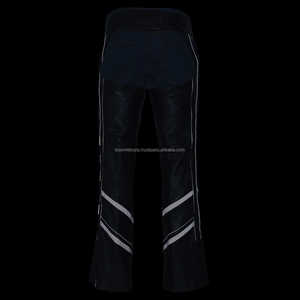 Pantalon motard The Racer | Équipement de course de moto en cuir de vachette noir avec protection des genoux X-Armor - Product Image 2