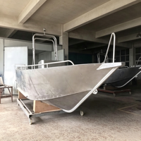 YAMANE 6.5m 21ft Certification CE, Console de direction de bateau en aluminium bon marché, bateau de pêche
