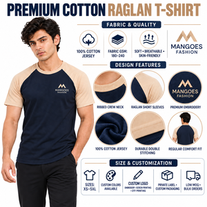 Camiseta Deportiva de Algodón 100% para Hombre, Cuello Redondo, Corte Holgado, Estilo Raglán, Lavado Ácido, Secado Rápido, Transpirable, Personalizable, Alta Calidad - Product Image 6