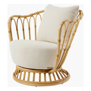 HNH Craft Durable Luxury Rattan <b>Wing</b> Back Leisure Occasional Arm <b>Chair</b> Modern Outdoor Furniture for Living Room Made Vietnam - Product Image 5