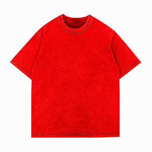 Camiseta Rosa Oversize de Algodón de Manga Corta con Cuello Redondo, Estilo Casual para Hombre, Tejido Jersey, Color Sólido, Corte Holgado - Product Image 6