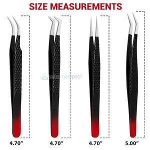 Pinzas para Extensión de Pestañas de Marca Privada para Artistas de Pestañas, Pinzas de Alta Precisión para Profesionales de Extensión de Pestañas - Product Image 3