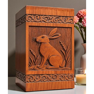 Premium Solid Wood Cremation Urn <b>Box</b> with Secure Lid <b>Memorial</b> Keepsake urn <b>Memorial</b> Keepsake by AYAANS - Product Image 3