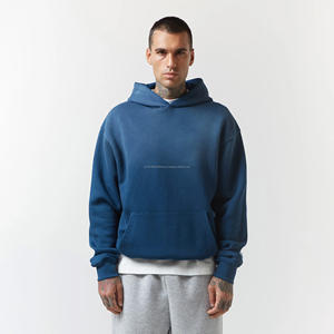 Sweat à capuche de luxe 600 500gsm Qualité supérieure Sweat à capuche lourd pour hommes 100% coton Sweat à capuche court haut de gamme Fabricant - Product Image 2