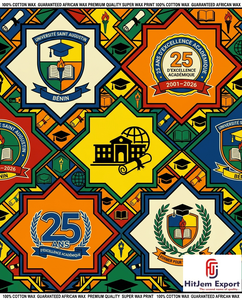 Custom African Wax Print Fabric Manufacturer University Anniversary Convention Uniform Celebration Textile Supplier OEM ODM - Product Image 2