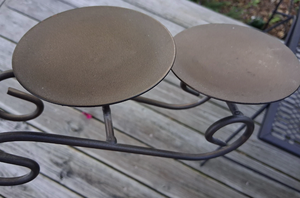 Support de bougie en fer forgé sur mesure à 5 têtes, design vintage à motifs en spirale, pour la décoration de table à manger - Product Image 5