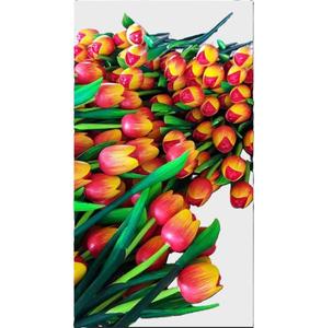 Tulipán Musical Hecho a Mano de Madera de Acacia, Decoración para el Hogar, Estilo ROMÁNTICO, Técnica Pulida, 37cm de Largo, Ligero, Hecho en Tailandia, Regalo para - Product Image 1